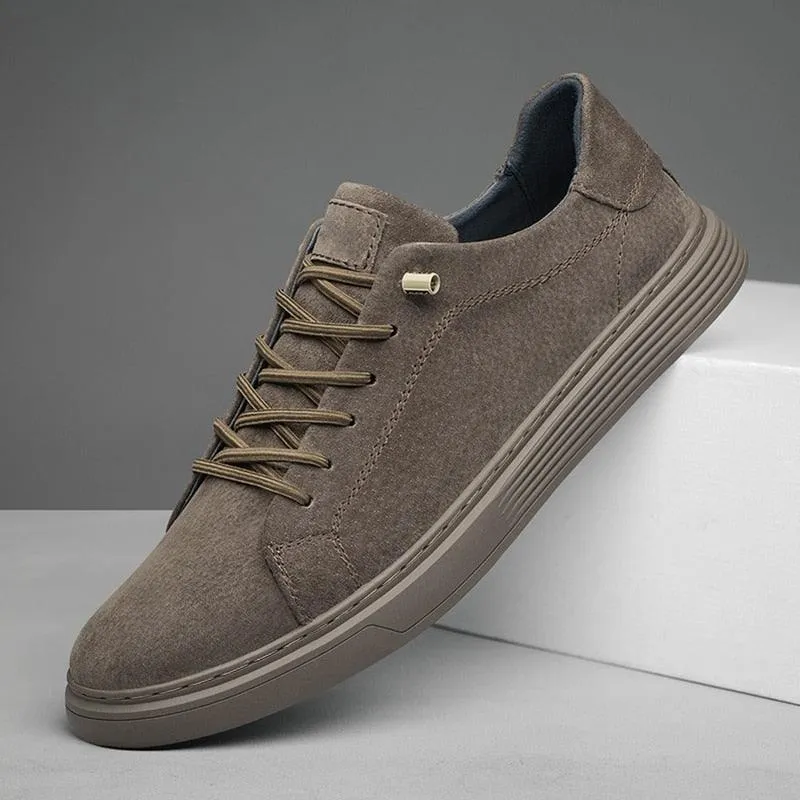 Vulcanized Leather Men's Casual Shoes: TJ411 Fashion Sneakers for Outdoor