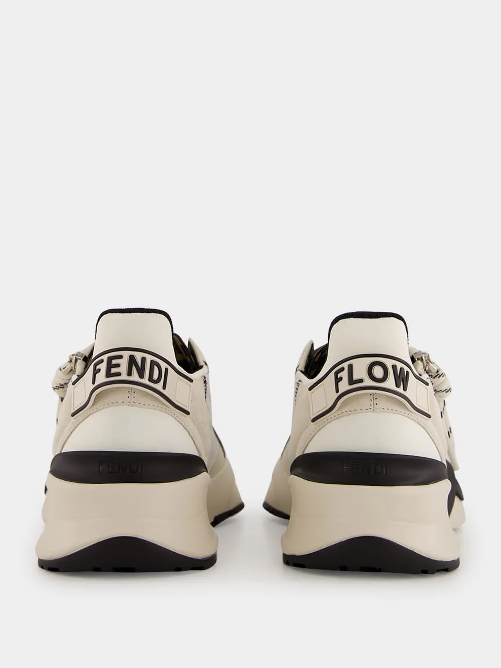 White FF Flow Sneakers