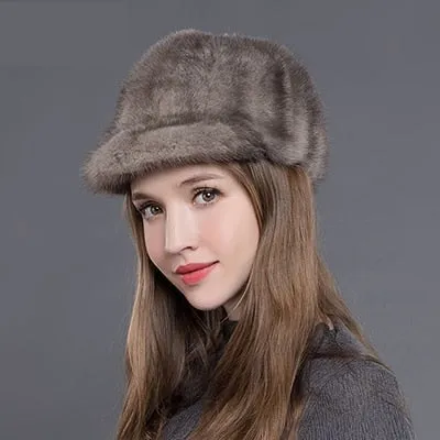 Women's Casual Winter Warm Luxurious Fashion Natural Real Fur Hat