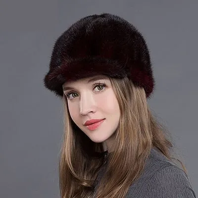 Women's Casual Winter Warm Luxurious Fashion Natural Real Fur Hat