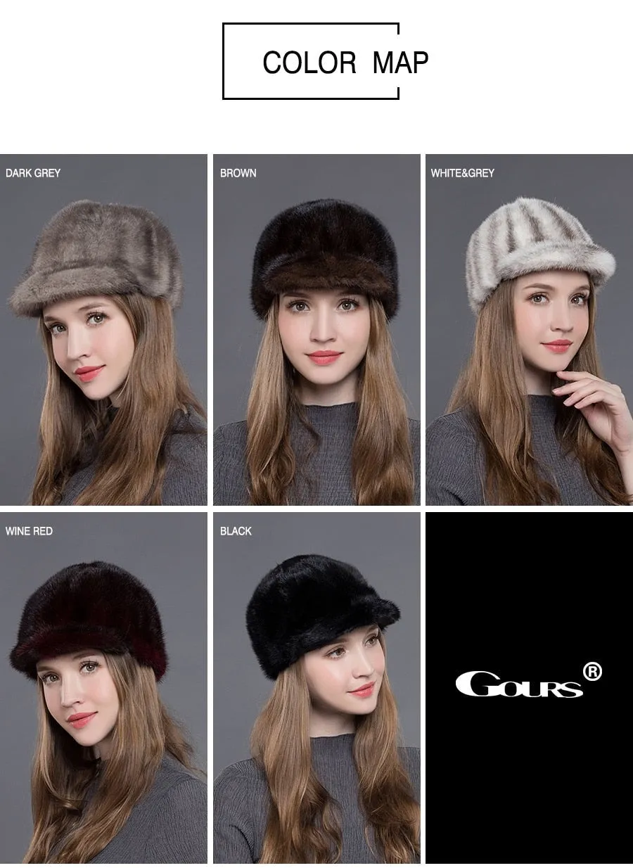 Women's Casual Winter Warm Luxurious Fashion Natural Real Fur Hat