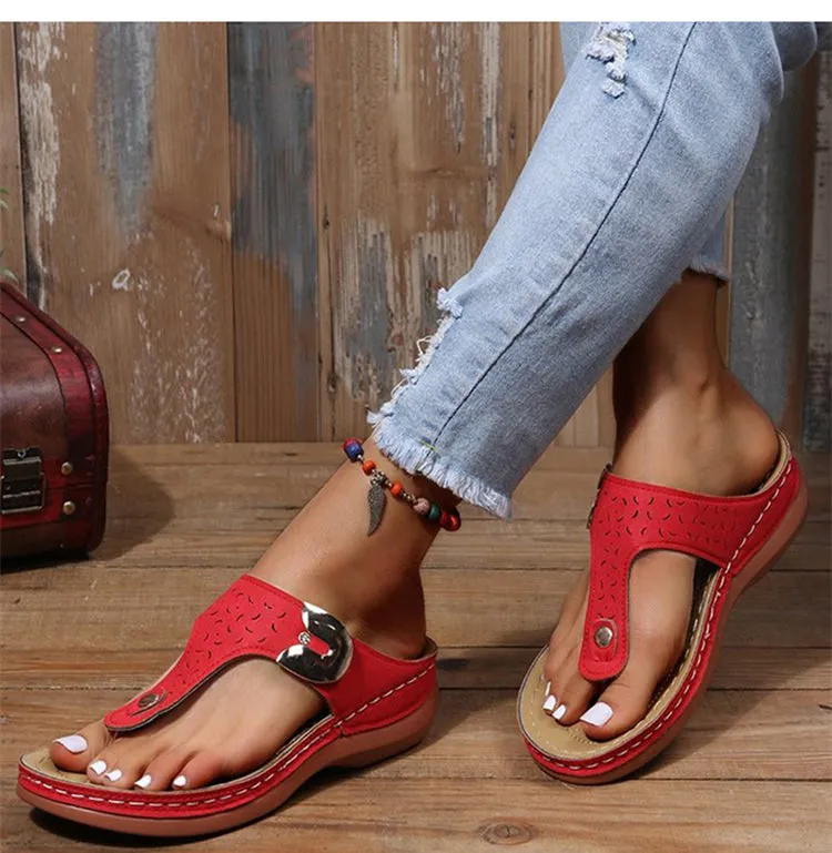 Women's Fashion Casual Open Toe Outdoor Walking Slip-On Sandals