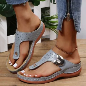 Women's Fashion Casual Open Toe Outdoor Walking Slip-On Sandals