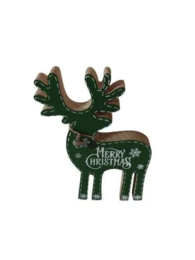 Wooden Merry Christmas Reindeer