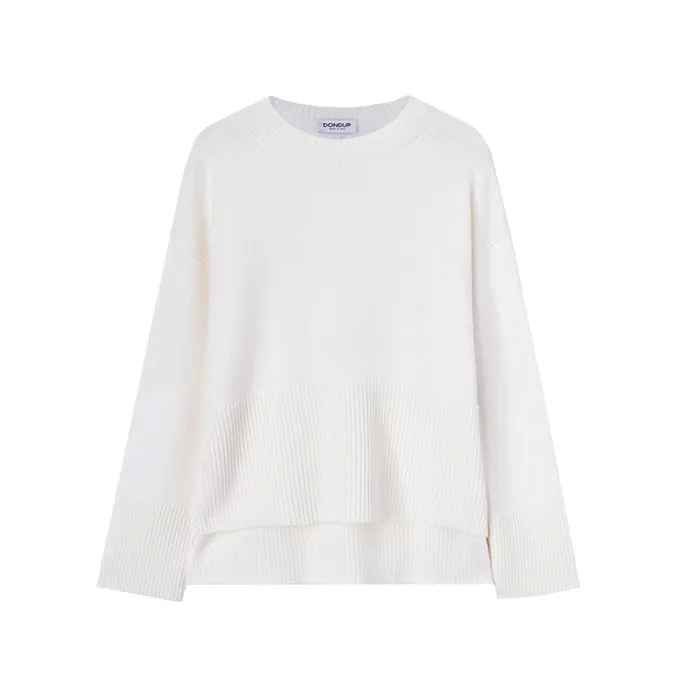 WOOL PULLOVER Woman Alabaster