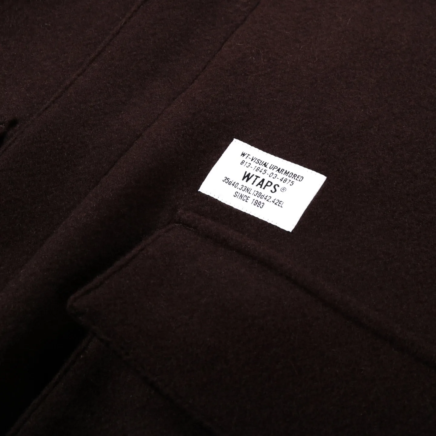 WTAPS WOOL JACKET 01 BROWN